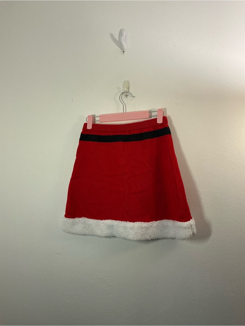 Planet Gold Christmas Santa Mini Skirt Size Small - Picture 2 of 6
